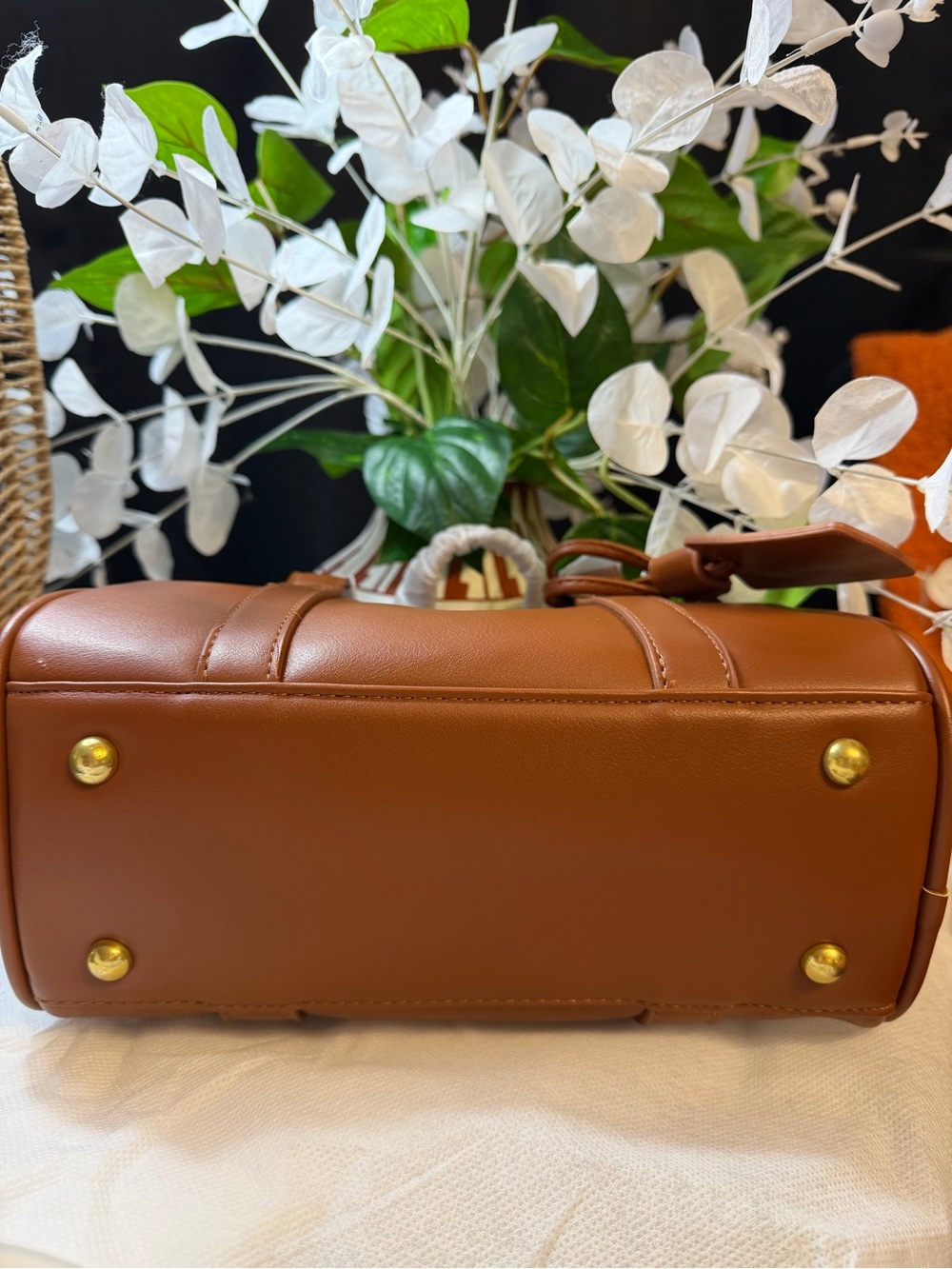 ALO Yoga Cognac Mini Dome Crossbody Bag - Picture 8 of 14
